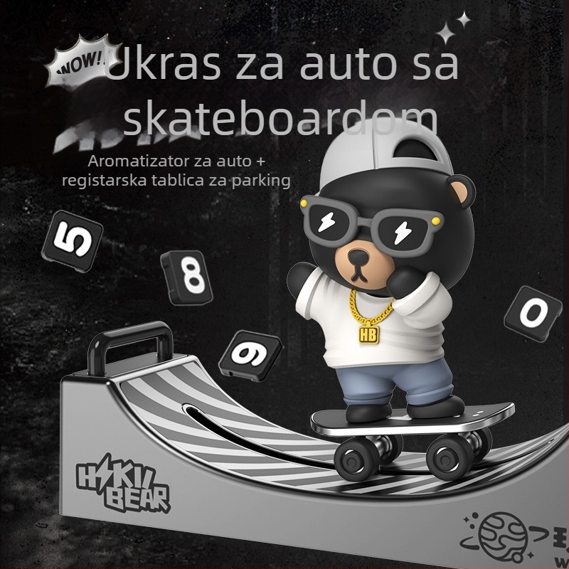 Pribor za unutrašnjost automobila – privremena tablica za parkiranje i difuzor mirisa, model B03-HIKII, materijal plastika, marka Playful