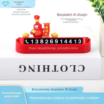 Luminiscentna tablica za parkiranje s motivom boce vina, PVC mekana, 3D dizajn, prilagodljivo