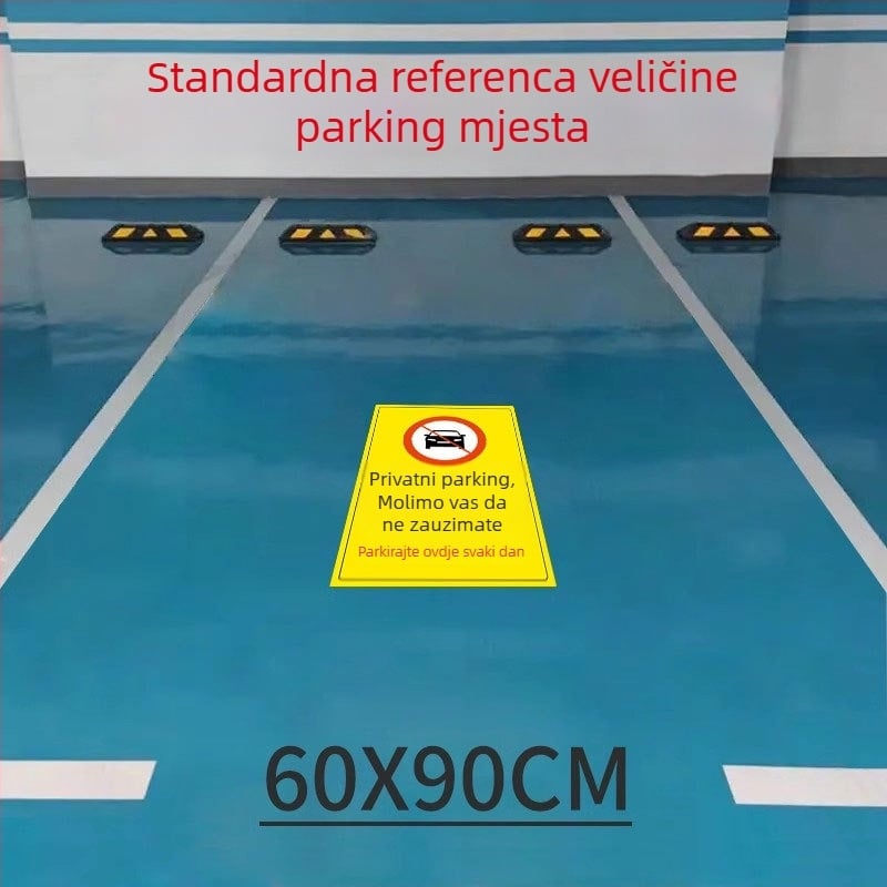 Podna naljepnica za privatno parkiranje — svjetleći reflektirajući znak Zabranjeno parkiranje plastična model 985