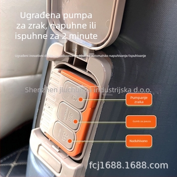 Jiajiayou Puhljivo ležište za stražnje sjedalo automobila — univerzalna kompatibilnost, električno napuhivanje, nosivost 300 kg, za vožnju i odmor