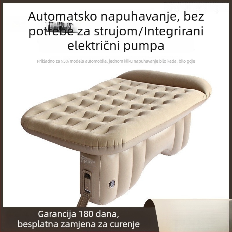 Naduhivački krevet za stražnje sjedalo automobila — električno napuhavanje, kompatibilno s Harumoto, za poslovne automobile