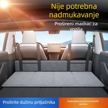 Proširena ploča za spavanje stražnjeg sjedala automobila, SUV/sedan, Model 055, Nosivost 100 kg, Bez nadimanja, Kemping/odmor funkcija