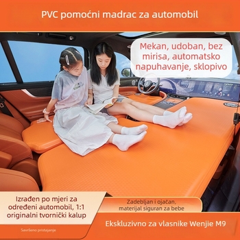 Naduvani madrac za stražnje sjedalo SUV-a, za kampiranje i spavanje u automobilu tijekom noćnih putovanja.