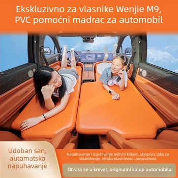 Naduvani madrac za stražnje sjedalo SUV-a, za kampiranje i spavanje u automobilu tijekom noćnih putovanja.