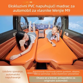 Naduvani madrac za stražnje sjedalo SUV-a, za kampiranje i spavanje u automobilu tijekom noćnih putovanja.