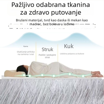 Ledao L60/L90 napuhujući automobilni madrac s Brushed teksturom za putovanja automobilom i kampiranje, madrac za odmor u automobilu na otvorenom