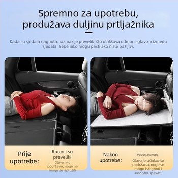 Proširena platforma za spavanje na stražnjem sjedalu SUV-a — odmor u autu, model 1LB, bez nadutosti, maksimalno opterećenje 100