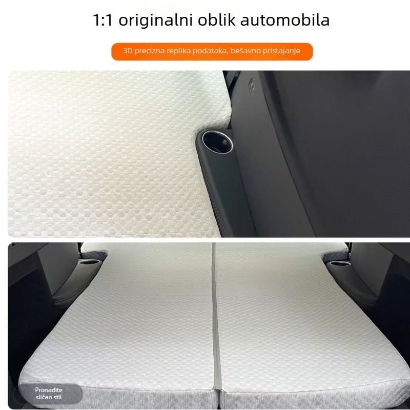 Automatna madrac za Tesla Model Y za kampiranje, dimenzije 192×108 cm, 5 kg, dvostruki krevet, automatsko naduvavanje, dizajn nivelacije