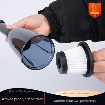 Gust mini usisivač za auto – 16000 Pa usisa, 12V, 120W, bežični punjiv, dvostruka uporaba auto i dom