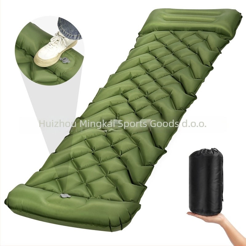 Vanjski napuhivi madrac za kampiranje, TPU kompozitni materijal, kapacitet 1-2 osobe, neto težina 1,18 kg, napuhivanje nožnom pumpom, model mkd-1099