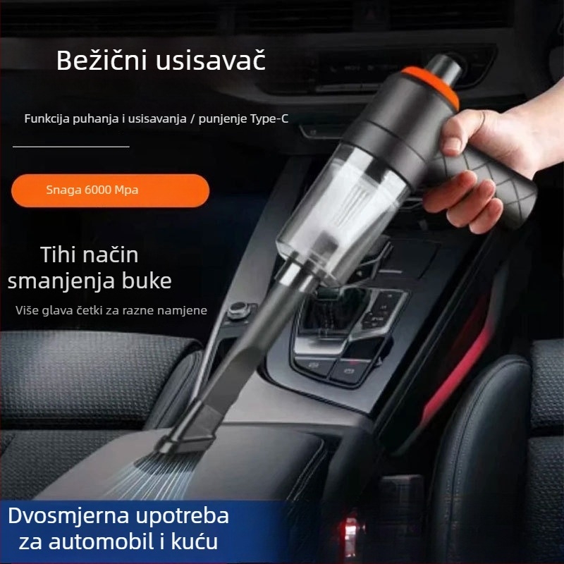 Town Head Prijenosni bežični usisavač – ručni, 7.4V, 80W, 3500Pa, punjiv