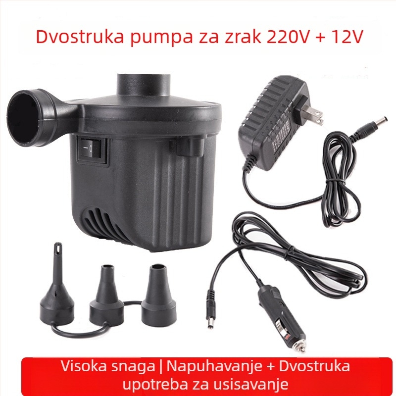 USB električna pumpa za nafukivanje: madraci, jastuci i plivački prsteni – kampiranje na otvorenom