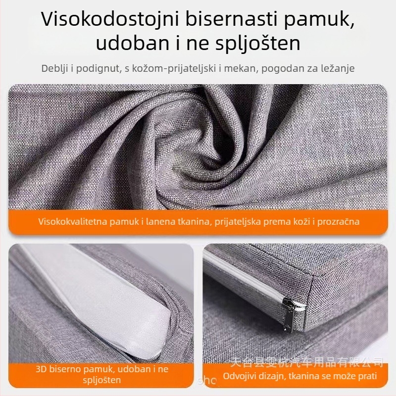 Sklopiva madrac za automobil – flokking materijal, nema potrebe nadimanja, za korištenje u automobilu, opća kompatibilnost, nosivost 200