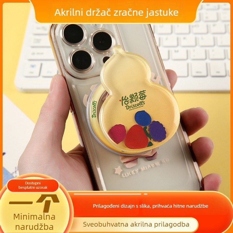 Akrilni magnetski držač za telefon za vozilo s podrškom za jastučić od zraka, pogodan za noćnu upotrebu, prilagodljiv