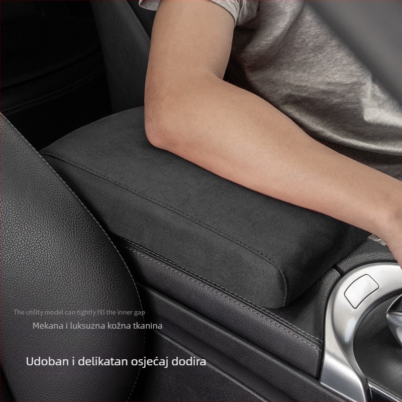 Podložka za naslon za ruku automobila — koža, univerzalna kompatibilnost, prilagodljivo, licencirana privatna marka