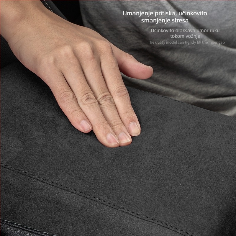 Podložka za naslon za ruku automobila — koža, univerzalna kompatibilnost, prilagodljivo, licencirana privatna marka