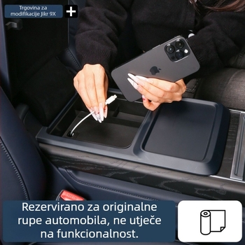 Zeekr 9X središnja konzola – podložak za pretinac za odlaganje i unutarnji organizator