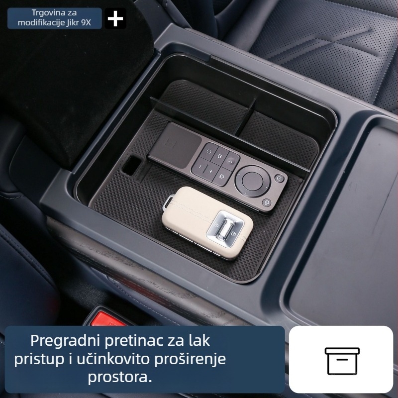 Zeekr 9X središnja konzola – podložak za pretinac za odlaganje i unutarnji organizator