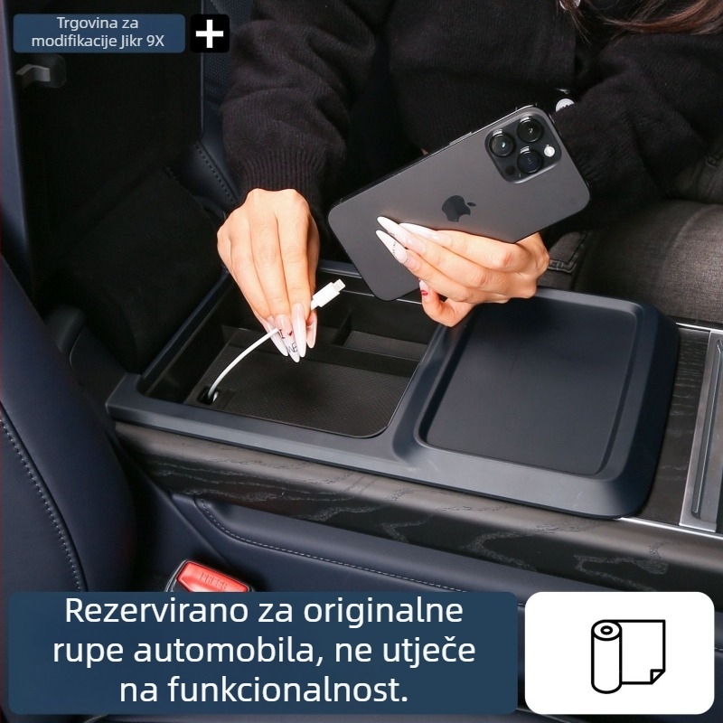 Zeekr 9X središnja konzola – podložak za pretinac za odlaganje i unutarnji organizator