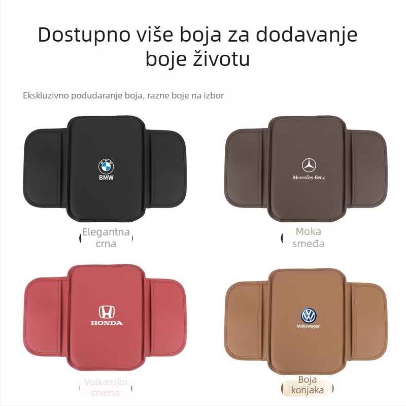 Univerzalni jastuk za naslon za ruke automobila, za središnju konzolu, s bočnim džepovima