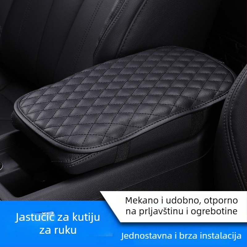 PU kožni pokrov središnjeg naslona za ruku automobila – universalni, protuklizna podloga
