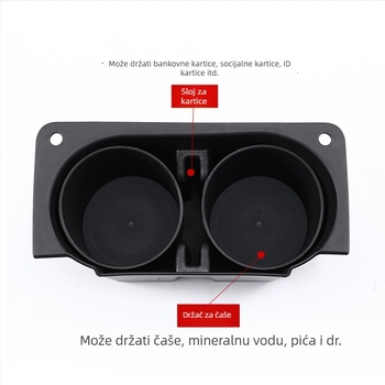 Le Huo plastična kutija za skladištenje u području naslona za ruku za Alphard 30 Series, unutarnji pretinac, otporna na kompresiju, kapacitet 10 ml, prilagodljiva obrada