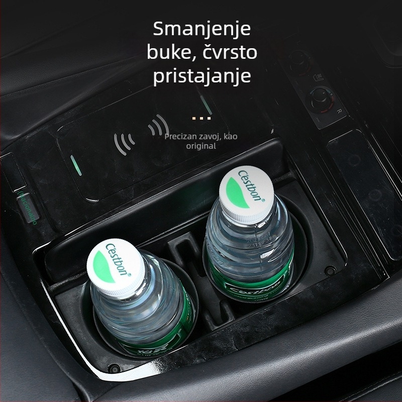 Le Huo plastična kutija za skladištenje u području naslona za ruku za Alphard 30 Series, unutarnji pretinac, otporna na kompresiju, kapacitet 10 ml, prilagodljiva obrada