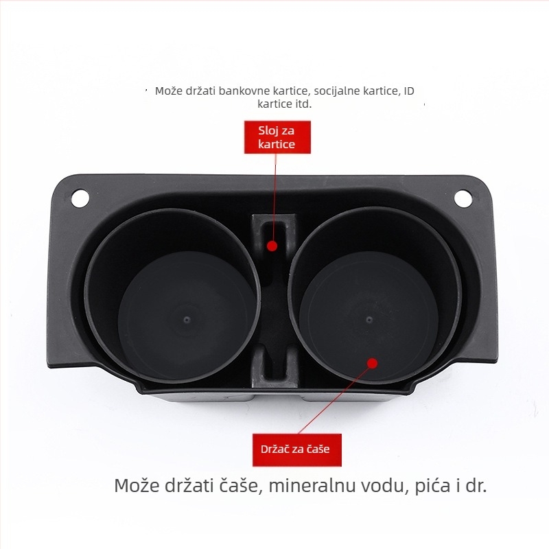 Le Huo plastična kutija za skladištenje u području naslona za ruku za Alphard 30 Series, unutarnji pretinac, otporna na kompresiju, kapacitet 10 ml, prilagodljiva obrada