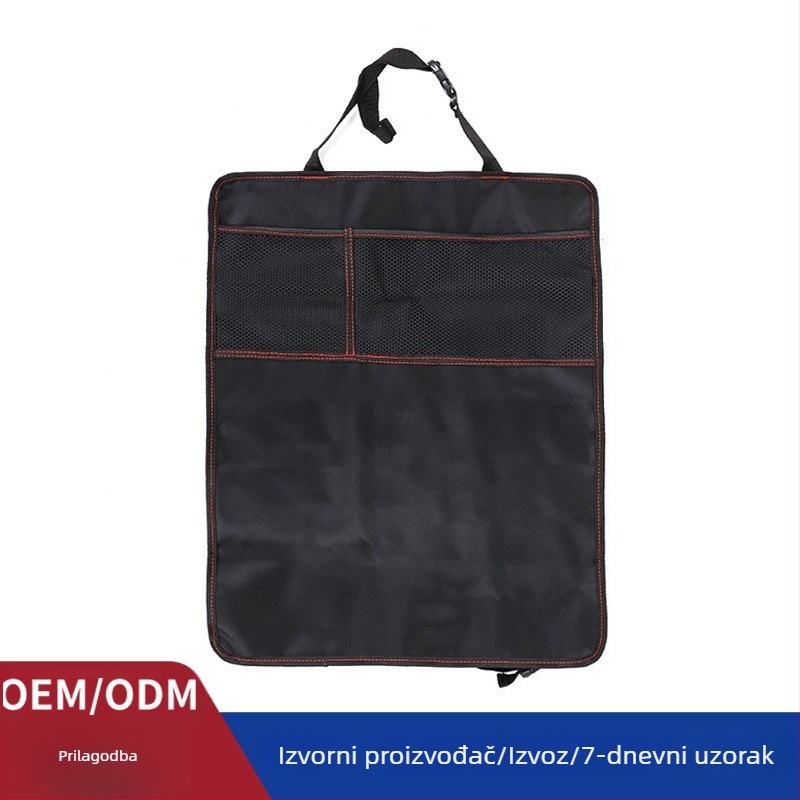 Automobilska stražnja sjedala protiv udara mata s 2-u-1 torbom za pohranu, universalna zaštita naslona, AUTOFIELD, Hua Yao tkanina, prilagodba dostupna