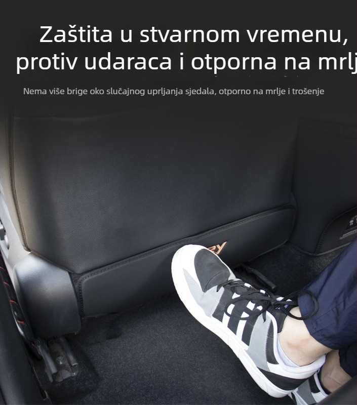 Jastuk za zaštitu stražnjeg naslona automobila s pretincom za skladištenje - PU materijal, prilagodba, ispis logotipa