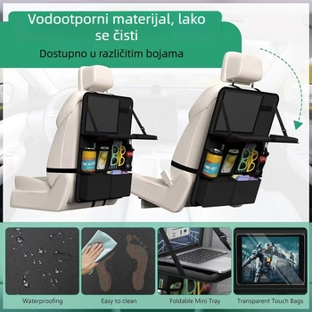 Torba za pohranu iza stražnjeg naslona automobila, viseći organizator od Oxford tkanine, prilagodljiva funkcija i mogućnost tiskanja logotipa, prilagodljiv kapacitet