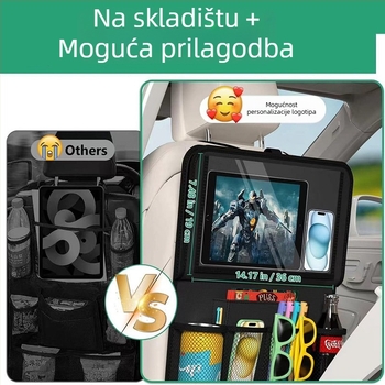 Torba za pohranu iza stražnjeg naslona automobila, viseći organizator od Oxford tkanine, prilagodljiva funkcija i mogućnost tiskanja logotipa, prilagodljiv kapacitet