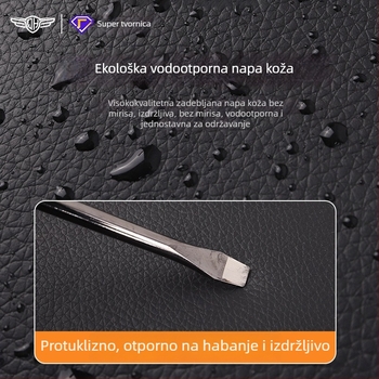 Kožna torbica za stražnju stranu sjedala automobila s karikaturnim motivom, višefunkcionalna kutija za pohranu i pladanj za jelo