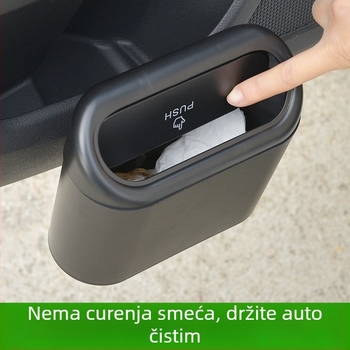 Auto zadnje sjedalo viseći kantu za smeće i kutija za pohranu, 1 L, plastična, univerzalna kompatibilnost