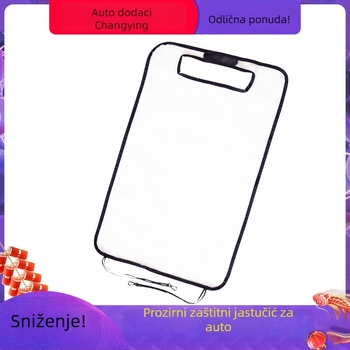 Long Win PVC zaštitna podloga za stražnji dio sjedala automobila, prozirna, protiv klizanja, vodootporna, s logom