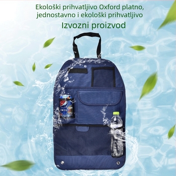 Univerzalna viseća torba za stražnje sjedalo automobila s višestrukim džepovima, velika kapaciteta – Oxford tkanina, vodootporna, mogućnost prilagodbe, ispis logotipa