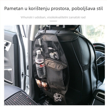 Univerzalna viseća torba za stražnje sjedalo automobila s višestrukim džepovima, velika kapaciteta – Oxford tkanina, vodootporna, mogućnost prilagodbe, ispis logotipa