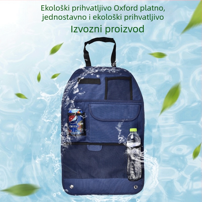 Univerzalna viseća torba za stražnje sjedalo automobila s višestrukim džepovima, velika kapaciteta – Oxford tkanina, vodootporna, mogućnost prilagodbe, ispis logotipa