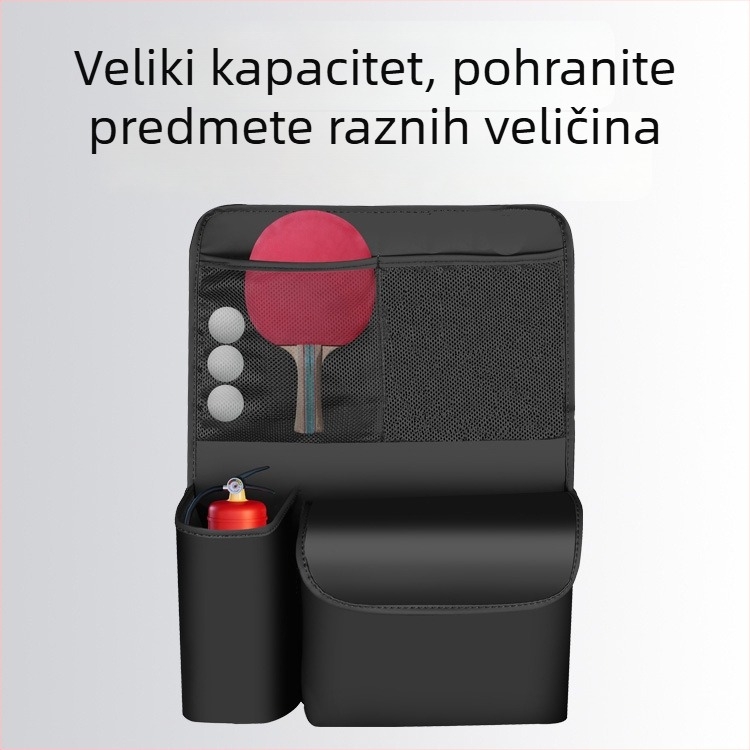 Torba za skladištenje na stražnjem dijelu automobila — kožna, viseća, velike kapacitete, prilagodljiva