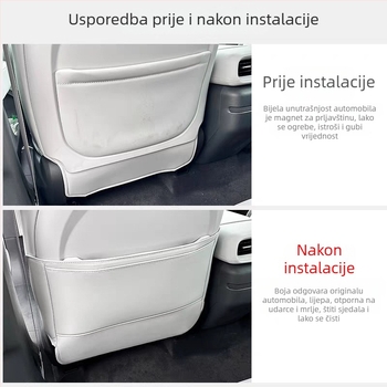 Kožni jastučić za zaštitu sjedala protiv udaranja, kompatibilan s G6/G9, zaštita stražnjeg reda, naljepnica protiv ogrebotina zračnog otvora