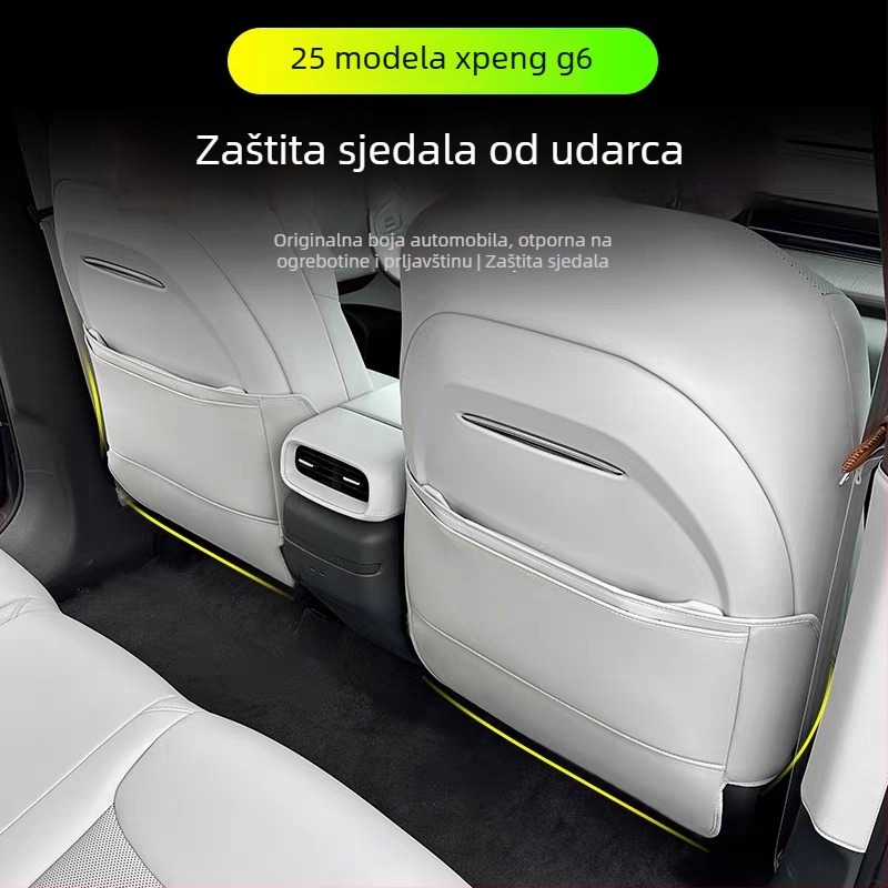 Kožni jastučić za zaštitu sjedala protiv udaranja, kompatibilan s G6/G9, zaštita stražnjeg reda, naljepnica protiv ogrebotina zračnog otvora