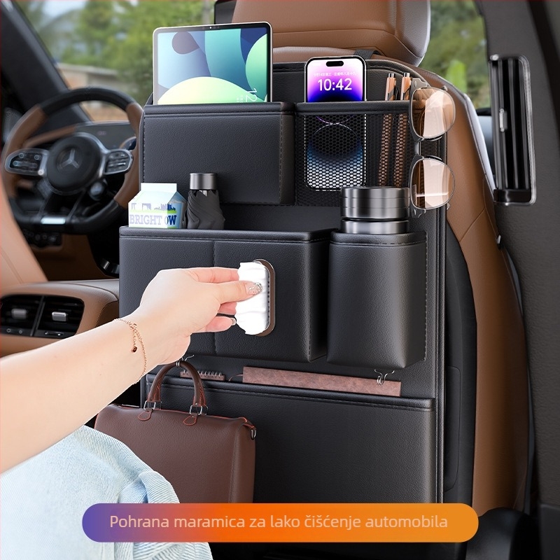 Torba za skladištenje za stražnje sjedalo automobila – Koža, Vodootporna, 2L, Viseći način