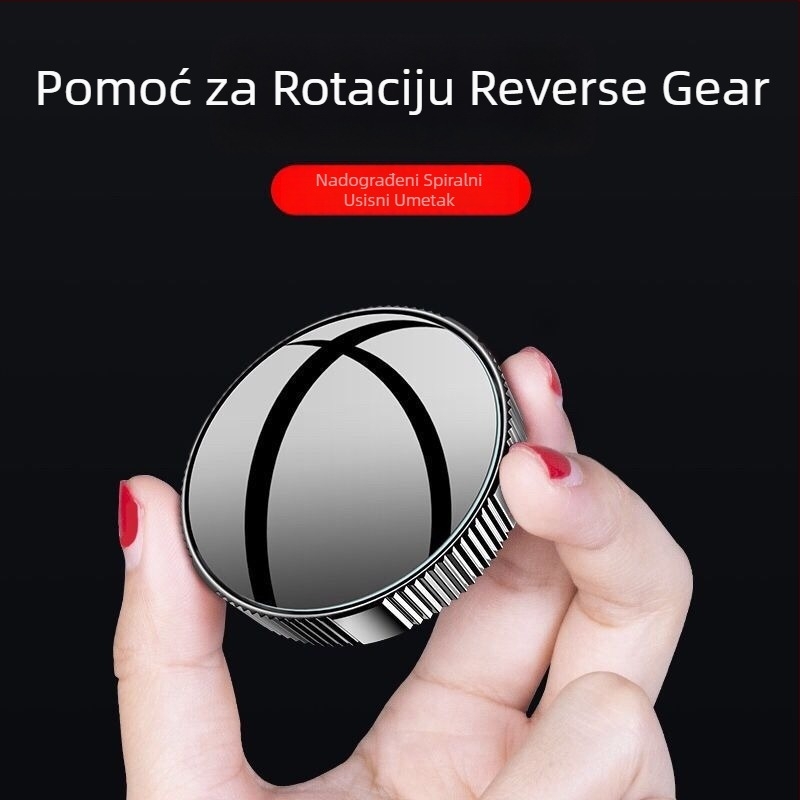 Automobilski retrovizor s vakuum držačem, 360° rotacija, podesivo, širokokutni ogledalo za mrtvi kut