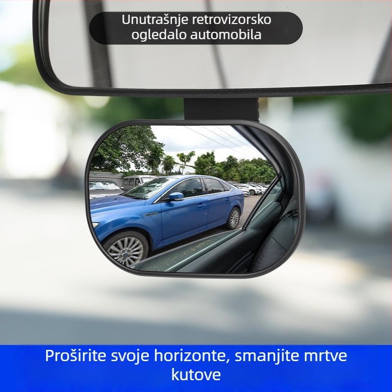 Unutarnje auto ogledalo za bebe, nadzor djeteta, širokokutno ogledalo za mrtve kutove, univerzalno