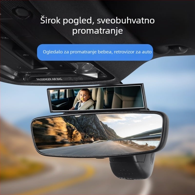 YAC ogledalo za nadzor auto-sjedalice za bebe i djecu, unutarnji retrovizor