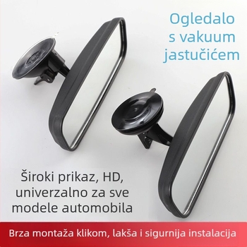 Unutarnji retrovizor s usisnom čašicom, za automobil/van, pomoć pri vožnji unatrag