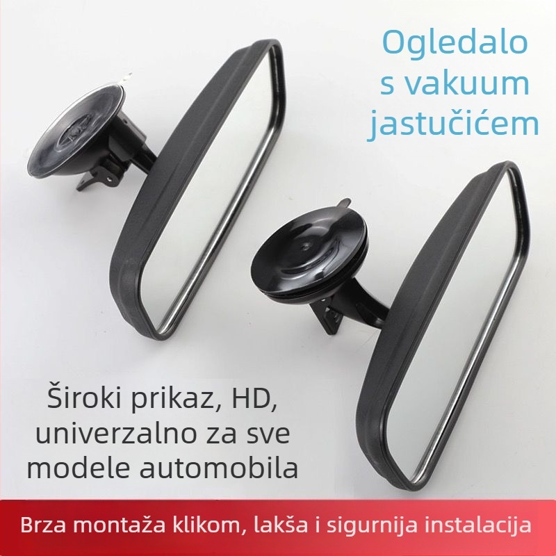 Unutarnji retrovizor s usisnom čašicom, za automobil/van, pomoć pri vožnji unatrag