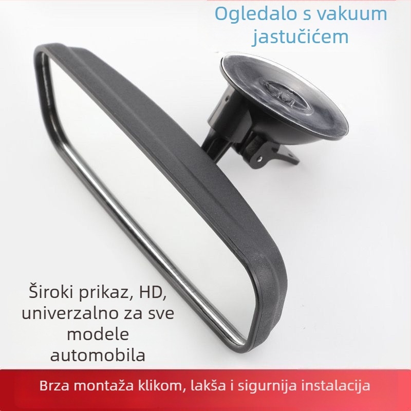 Unutarnji retrovizor s usisnom čašicom, za automobil/van, pomoć pri vožnji unatrag