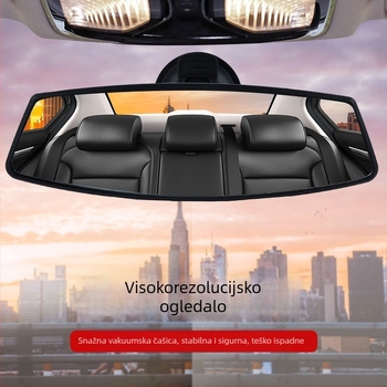 Unutarnji retrovizor automobila s usisnim držačem, širokim vidnim poljem, navigacijskim ogledalom i pomoćnim ogledalom za vozila za obuku
