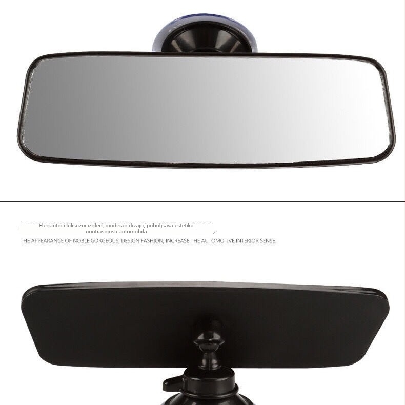 Unutarnji retrovizor automobila s usisnim držačem, širokim vidnim poljem, navigacijskim ogledalom i pomoćnim ogledalom za vozila za obuku